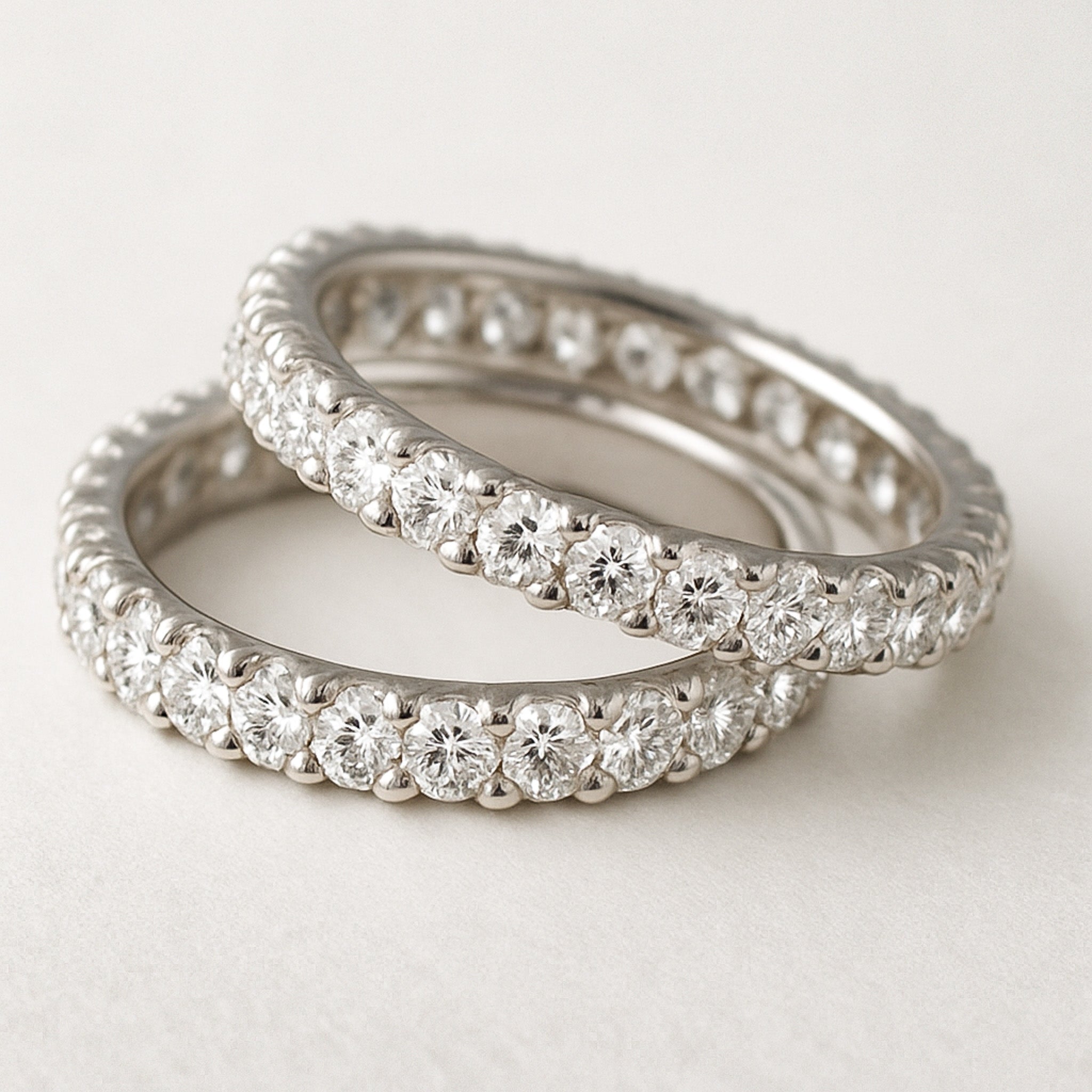 Claw Set Diamond Wedding Rings