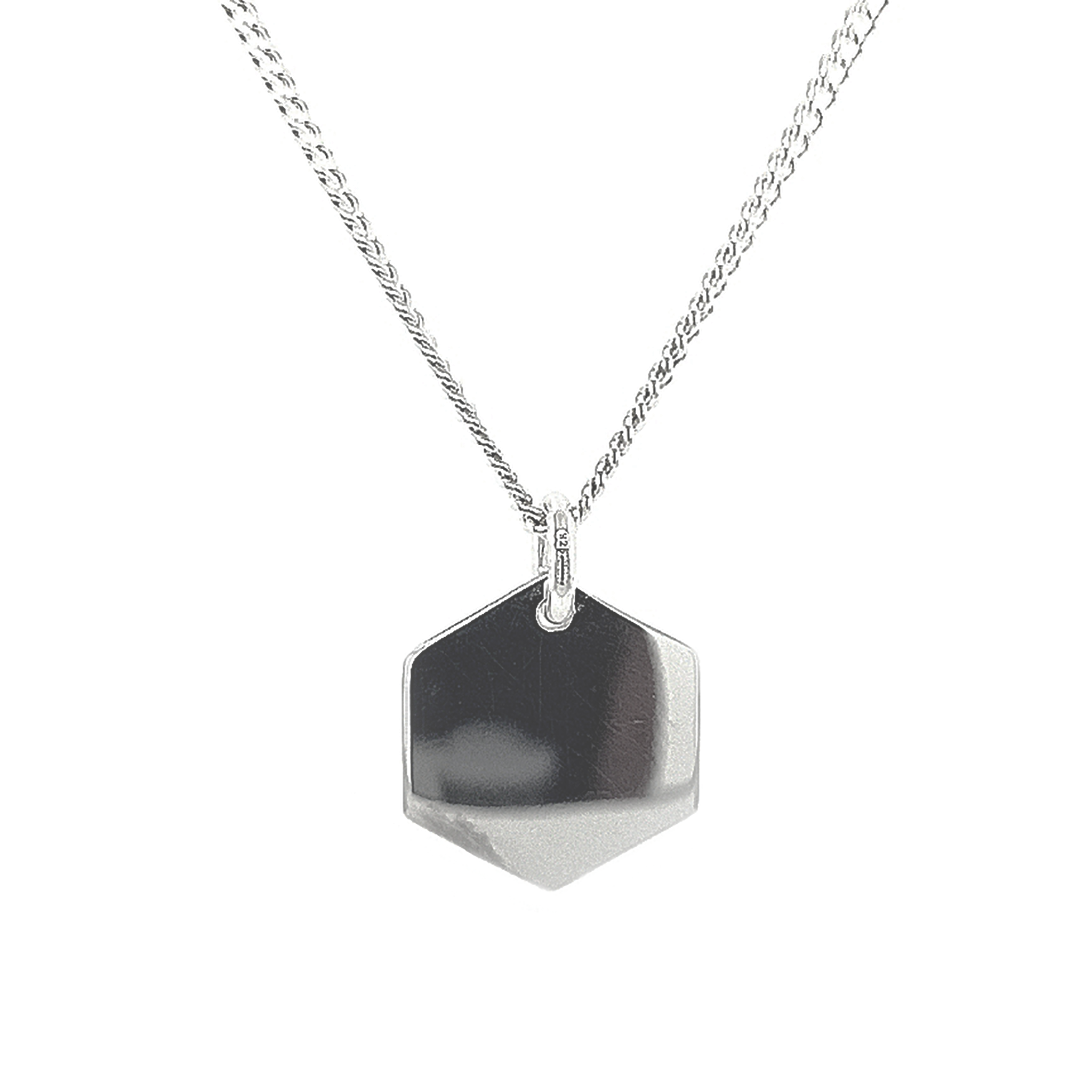 Silver Hive ID Pendant & Chain