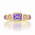 Amethyst Pink Tourmaline Ring