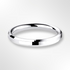 Classic Bevelled Edge Profile Wedding Ring White Gold 2.5mm