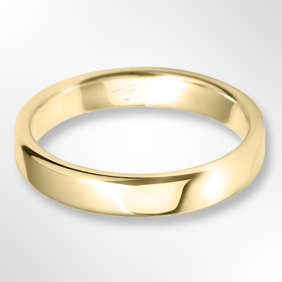 Classic Court Wedding Ring Yellow Gold 4.0mm