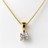 Silver Yellow Gold Plated Capella CZ Pendant & Chain