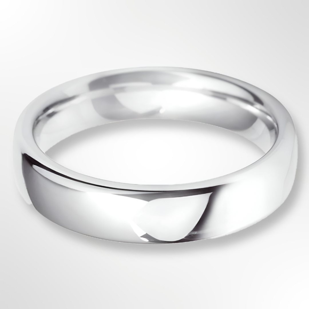 Heavy Court Wedding Ring Platinum 5.0mm
