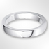 Heavy Cushion Profile Wedding Ring Platinum 4.0mm