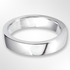 Heavy Cushion Profile Wedding Ring Platinum 5.0mm