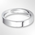 Heavy Flat Court Wedding Ring Platinum 4.0mm