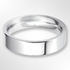 Heavy Flat Court Wedding Ring Platinum 5.0mm