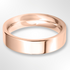 Heavy Flat Court Wedding Ring Rose Gold 5.0mm