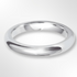 Heavy Paris Profile Wedding Ring Platinum 3.0mm