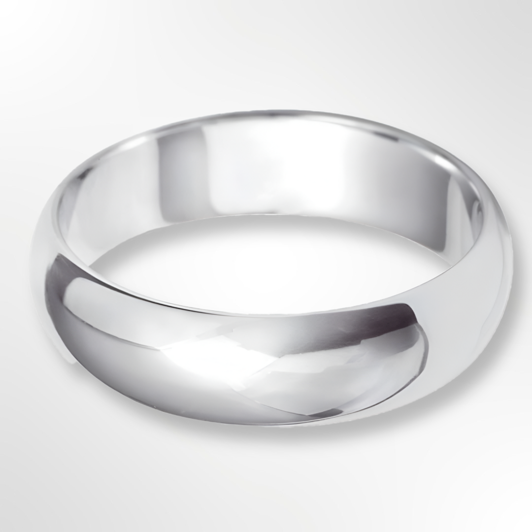 Heavy Paris Profile Wedding Ring Platinum 6.0mm