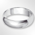 Heavy Paris Profile Wedding Ring Platinum 6.0mm