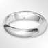 Heavy Paris Profile Wedding Ring White Gold 5.0mm