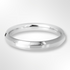 Light Bevelled Edge Profile Wedding Ring Platinum 3.0mm