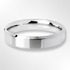 Light Bevelled Edge Profile Wedding Ring Platinum 5.0mm