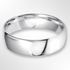 Light Court Wedding Ring White Gold 6.0mm