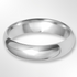 Classic Paris Profile Wedding Ring White Gold 5.0mm