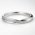 Platinum  Diamond Wedding Ring on a white background