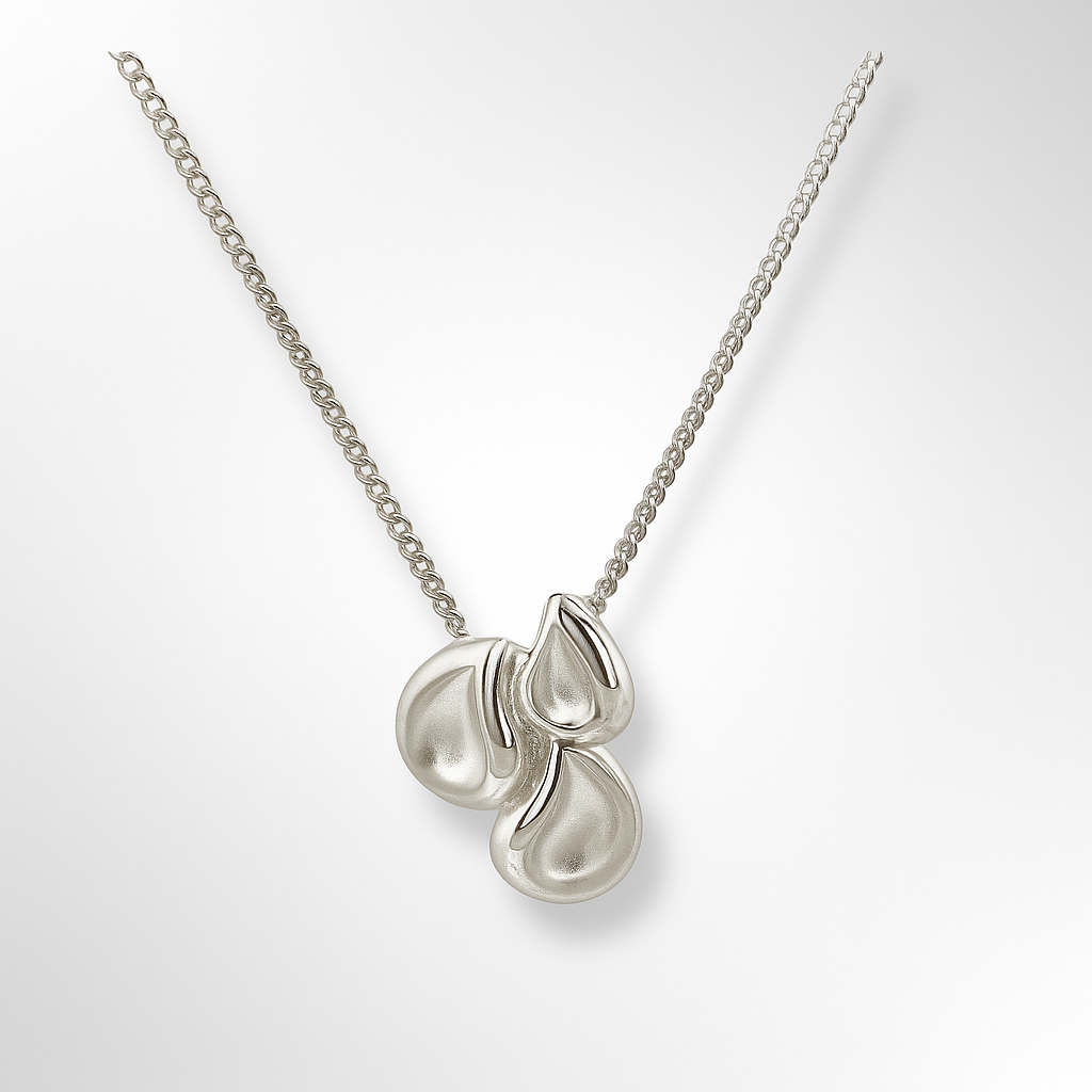 Silver Abelina Pendant & Chain
