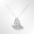 Silver Chocko CZ Pendant & Chain