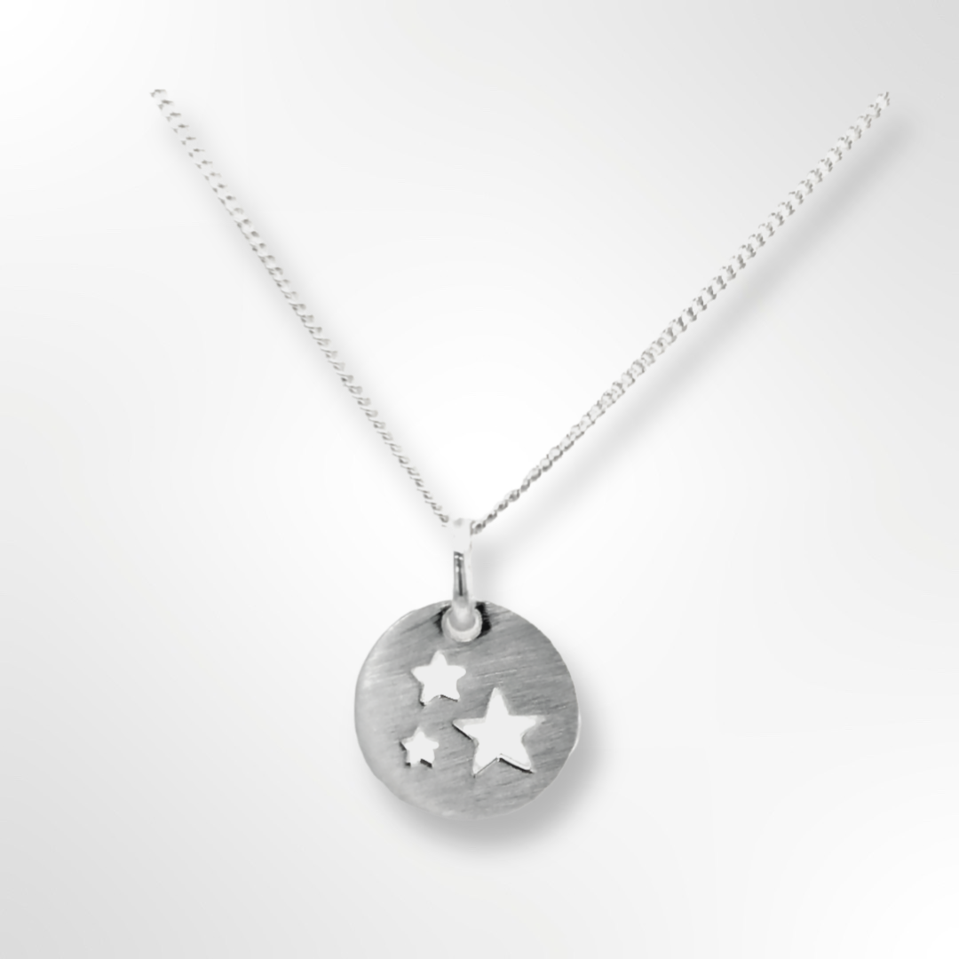 Silver Cosmos Pendant & Chain
