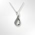 Silver Eternity Diamond Pendant & Chain