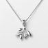 Silver Heather CZ Pendant & Chain