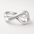 Silver Infinity Diamond Ring