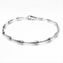 Silver bracelet on a white background