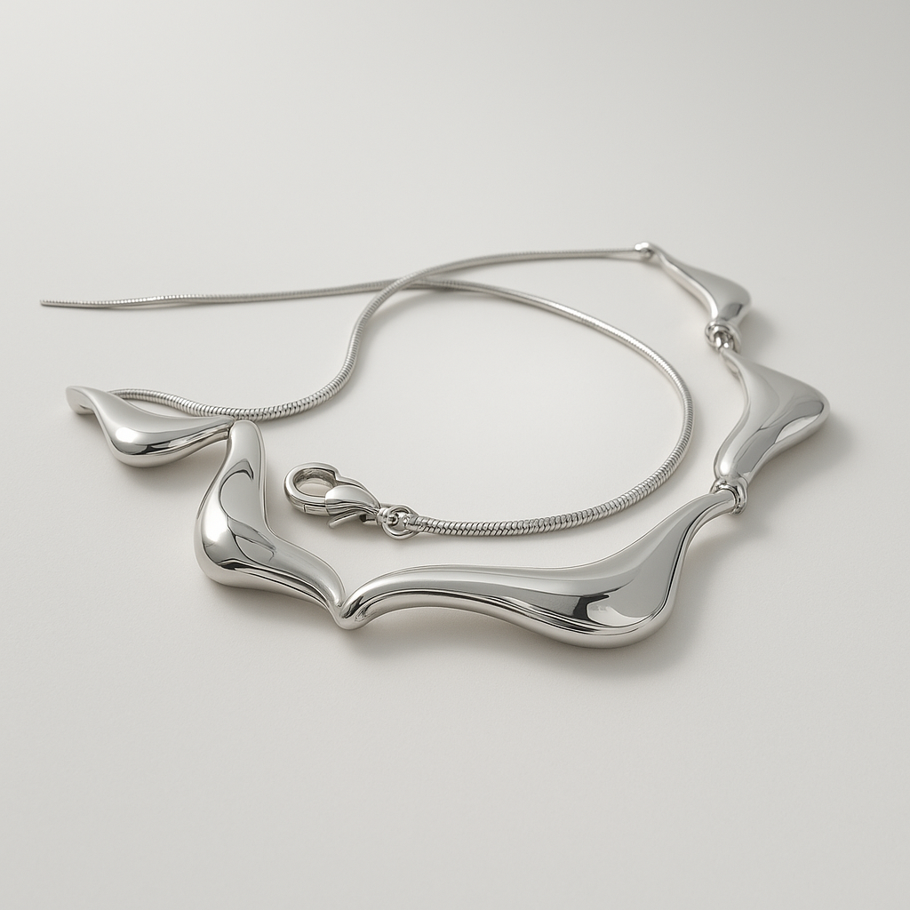 Silver Collar Necklace Adva