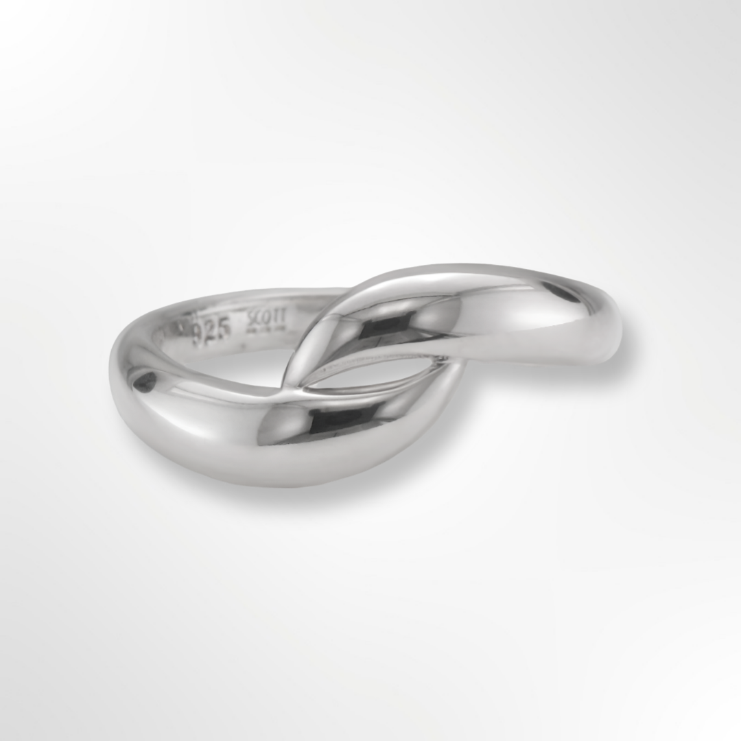 Silver Polished Curve Ring