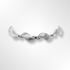 Silver Matt and Polished Wave Link Bracelet