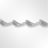 Sterling Silver Satin and Polished Concave Curved Link Bracelet