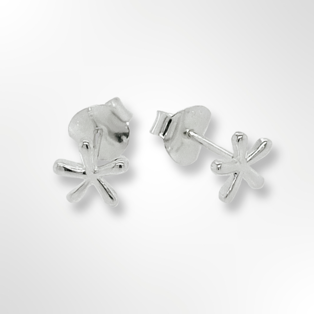Silver Starfish Stud Earrings