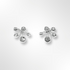 Silver Emerging Shoot Stud Earrings