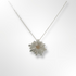 Silver with Yellow Gold Plated Detail Daisy Pendant & Chain