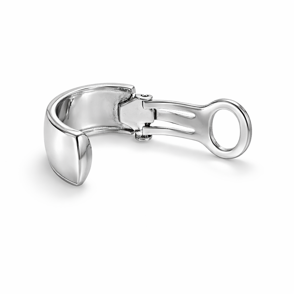 Silver Clip On Earrings Fastening on a white background