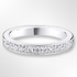 Platinum Round Brilliant Cut Grain Set Diamond Wedding Ring 0.50ct