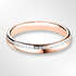 Rose Gold Offset Channel Set Diamond Wedding Ring