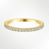 Full Diamond Claw Set Wedding Ring Yellow Gold 1.7mm