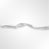 Sterling Silver Satin and Polished Twisted Link  Bracelet